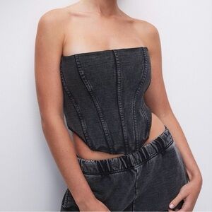 Good American Jeanius Corset in Black - NWT - L